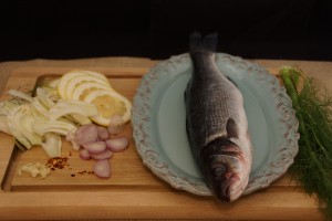 Mediterranean Sea Bass with Fennel and Lemon