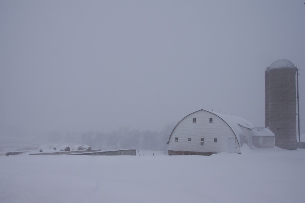 Farm in Snow