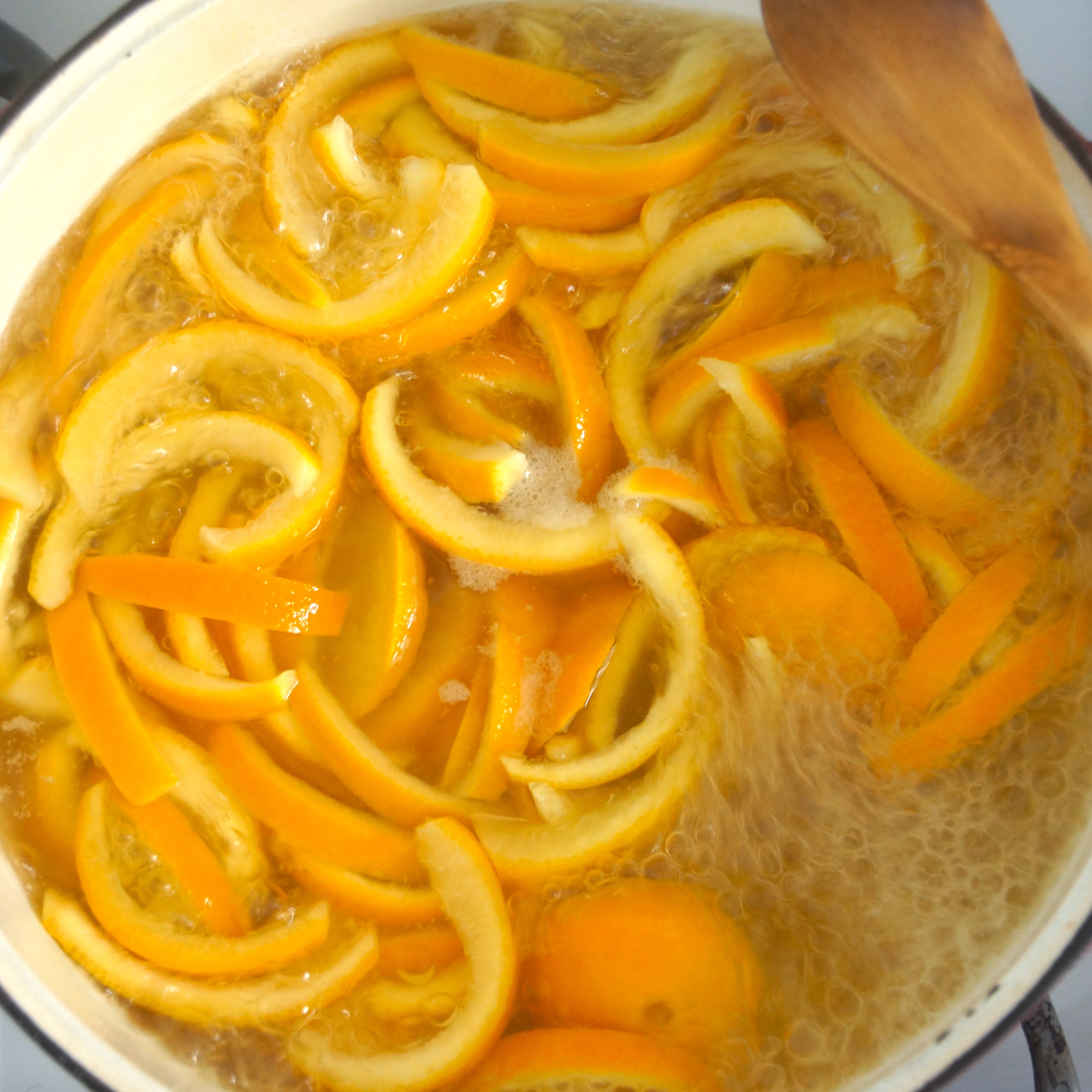Boiling Orange Peels in Simple Syrup strawberryplum