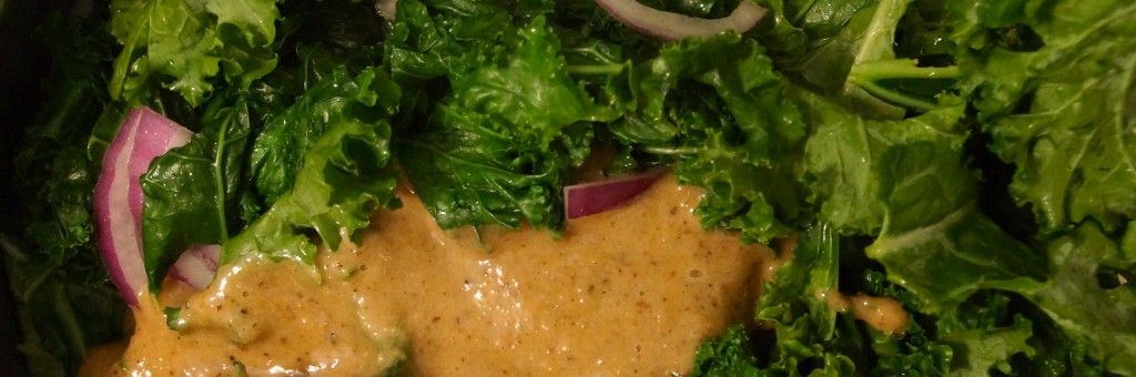 Wilted Kale with Maple-Walnut Vinaigrette