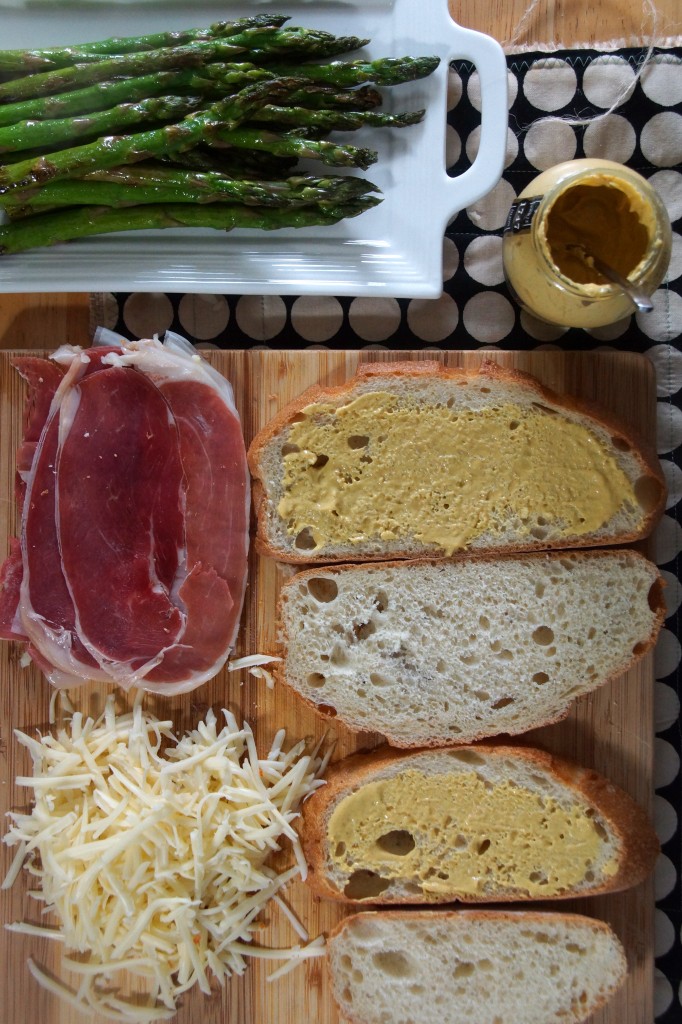 Asparagus, Fontina & Speck Ham Panini strawberryplum