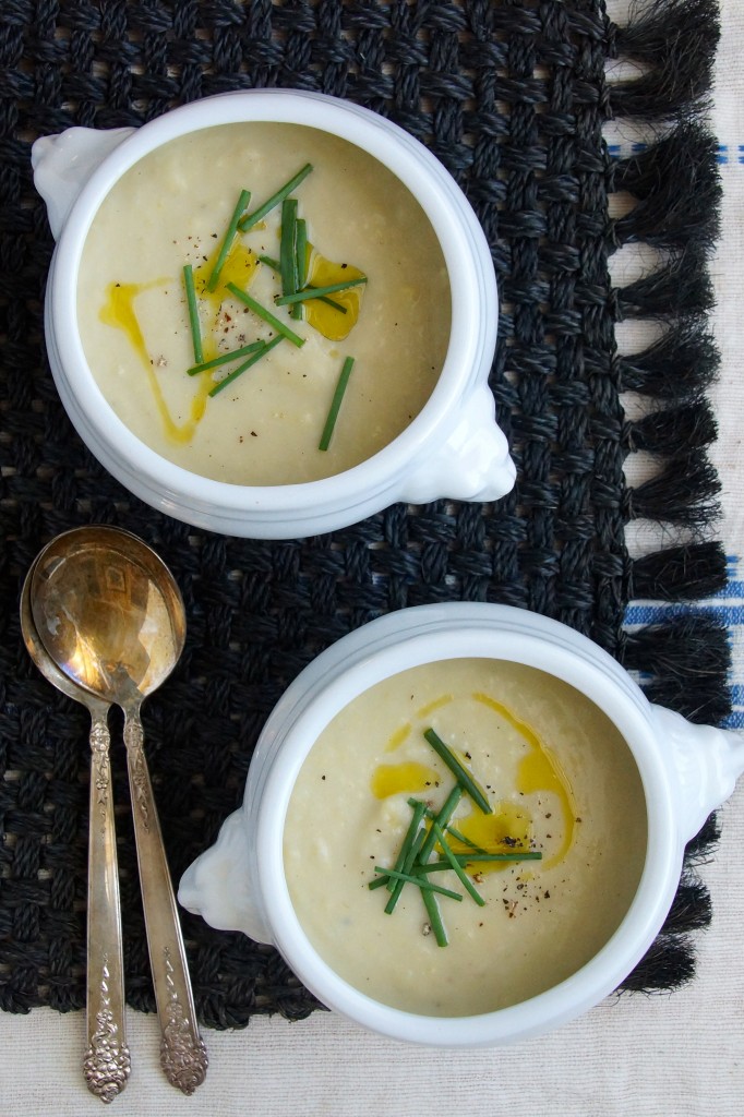 Potato, Leek & Artichoke Soup strawberryplum