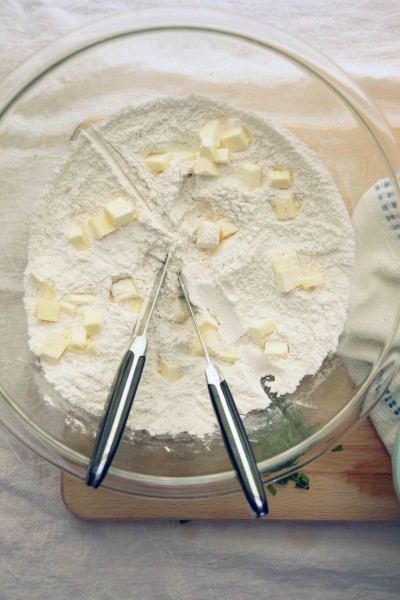 Cutting Butter Into Scones