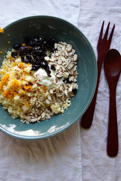 Couscous Salad with Roasted Carrots, Mint & Olives