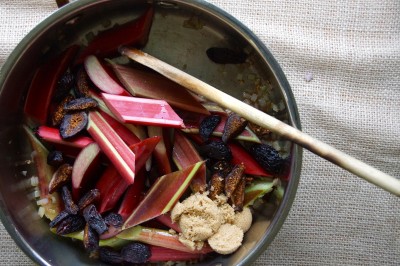 Rhubarb-Fig Agrodolce