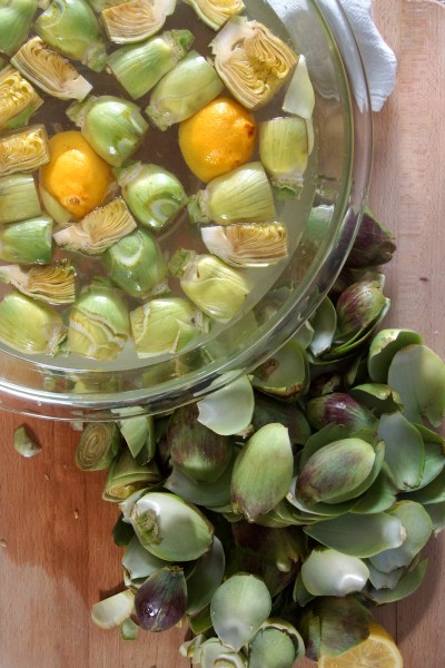 Trimmed Baby Artichokes