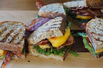 Bacon, Arugula & Nectarine Sandwich
