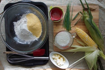 Ingredients for Sweet Corn Biscuits
