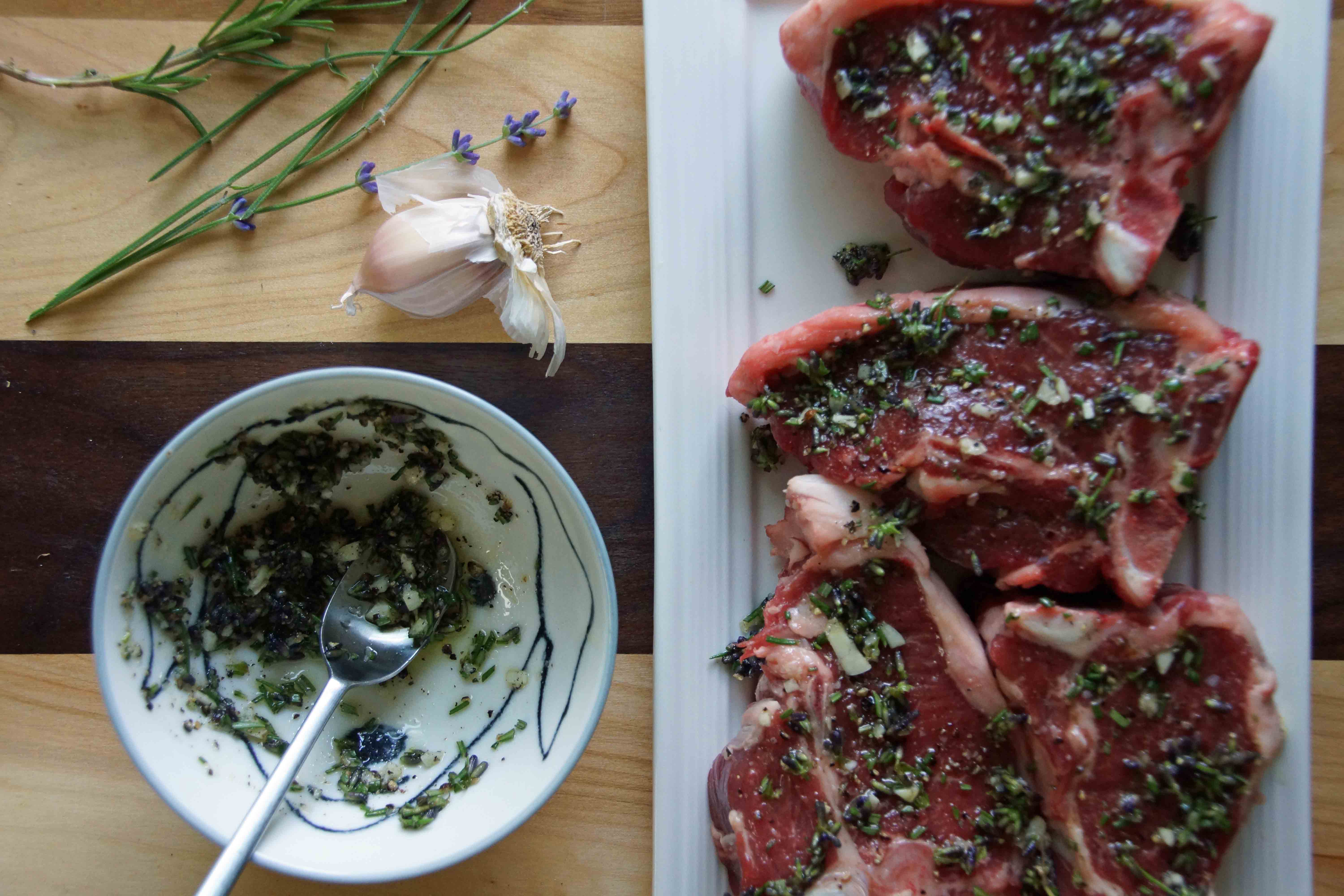 Lavender & Honey Grilled Lamb Chops strawberryplum