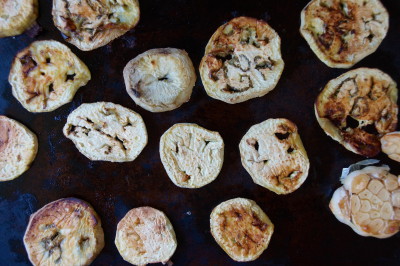 Roasted Eggplant and Garlic