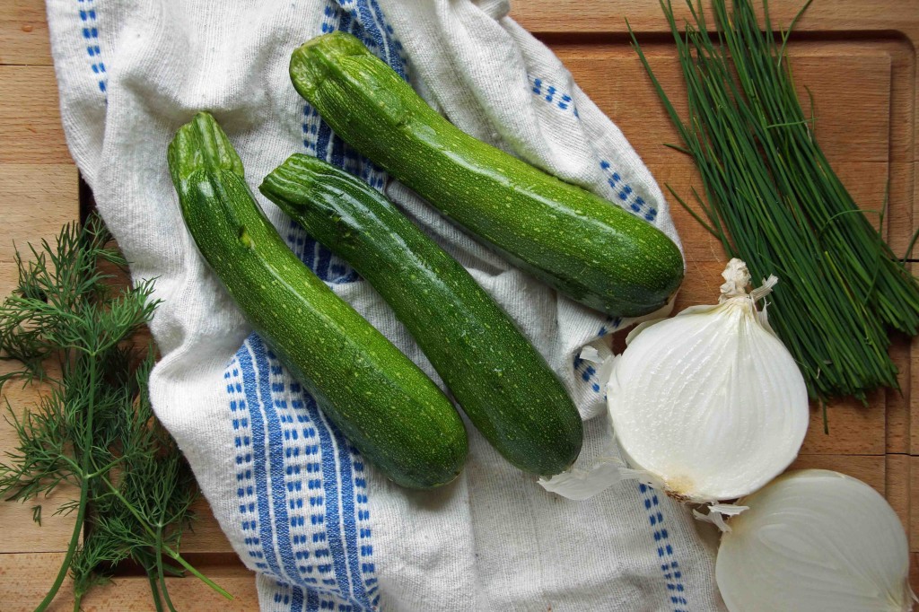 Zucchini Pancake Ingredients 1