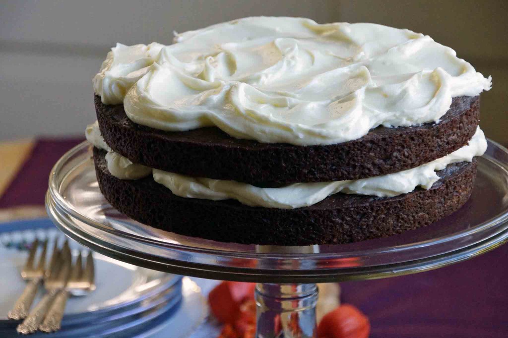 Pumpkin Gingerbread with Cream Cheese Frosting