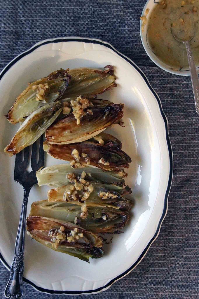 Roasted Endive with Walnut Vinaigrette strawberryplum