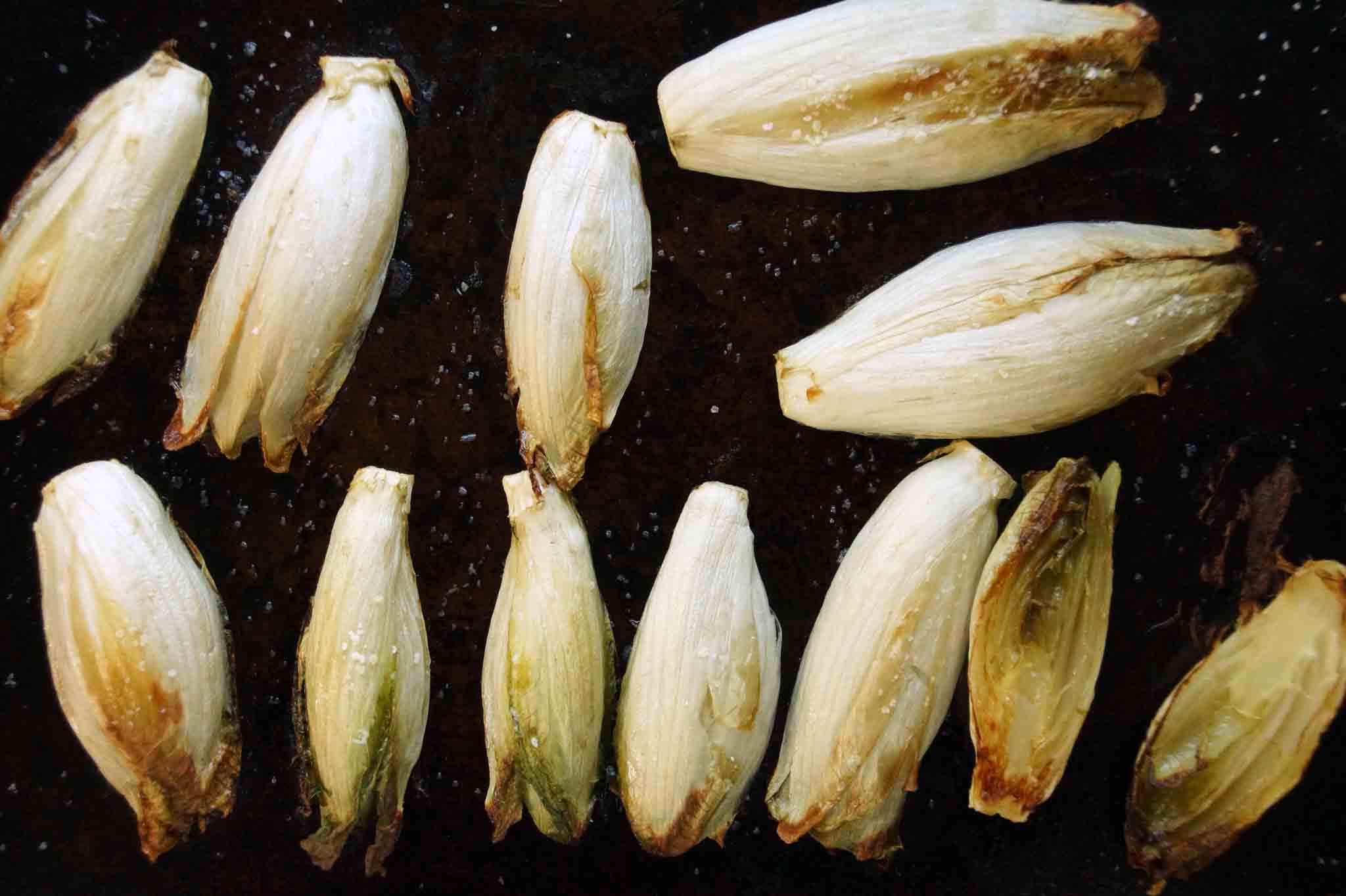 Roasted Endive with Walnut Vinaigrette strawberryplum