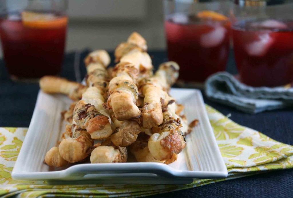 Bacon and Blue Cheese Straws