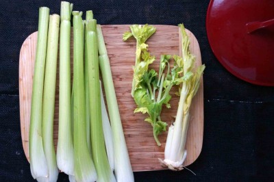 breaking down the celery