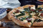 broccoli rape, Italian sausage & ricotta pizza