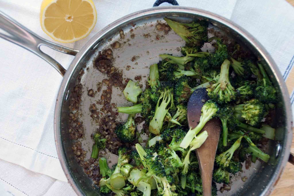 Roasted Broccoli with Anchovies & Garlic