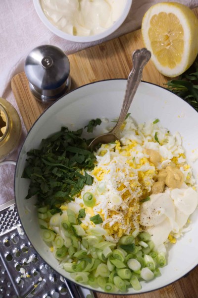 Tarragon, Scallion & Crème Fraîche Egg Salad