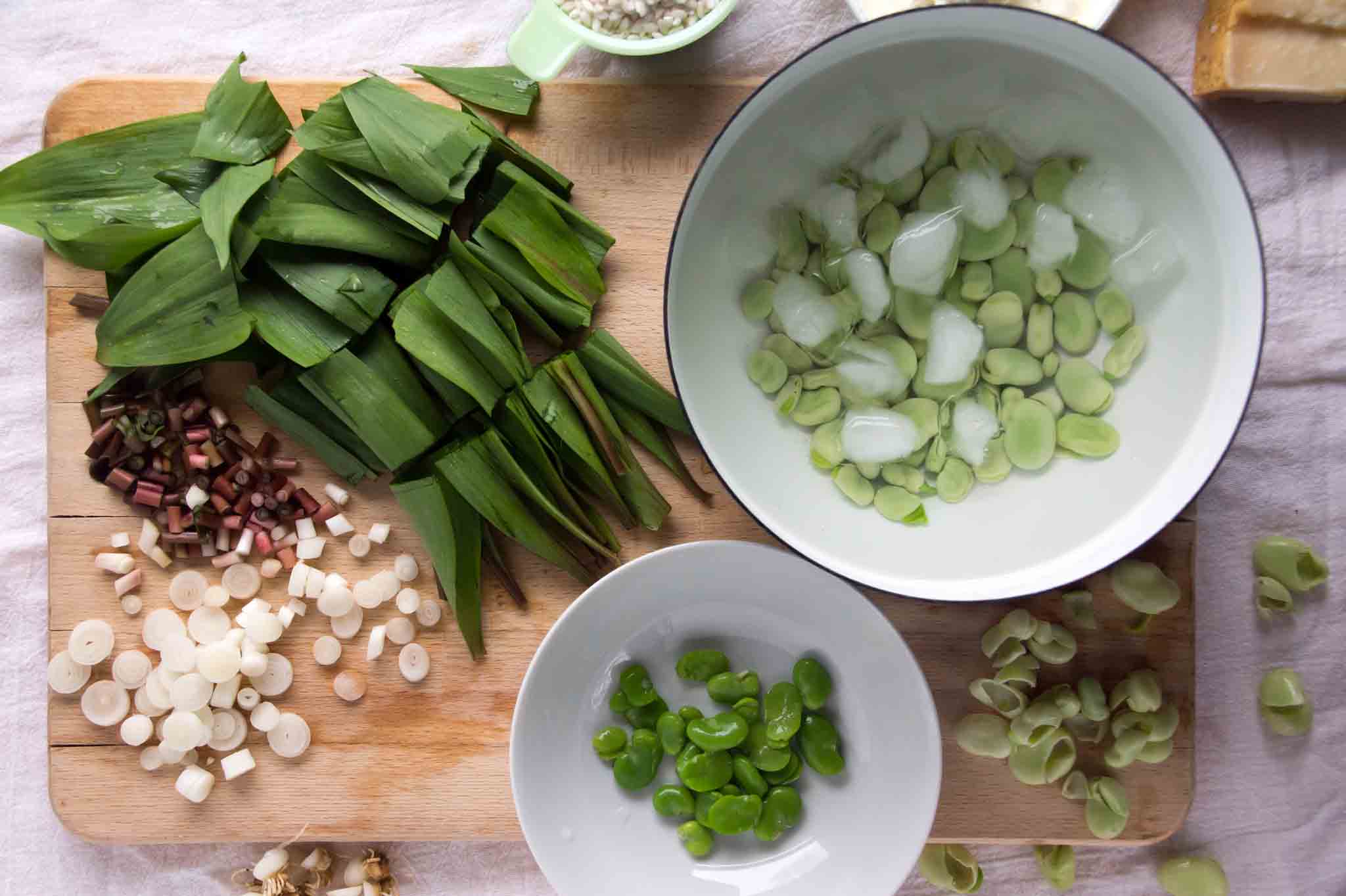 Fava Bean & Ramp Risotto strawberryplum